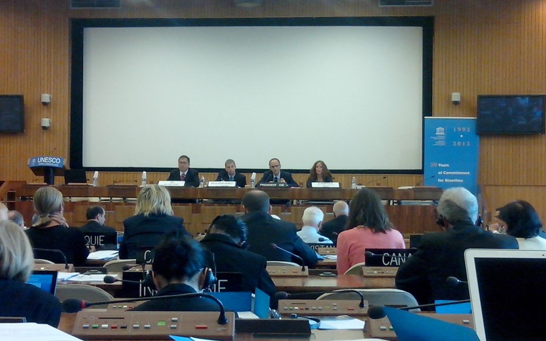 21st Session of the UNESCO International Bioethics Committee in Paris: Gènéthique attended
