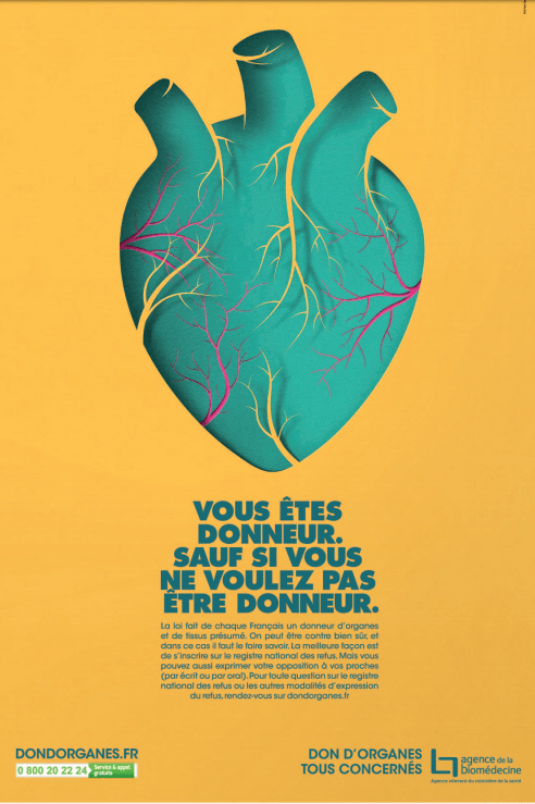 Dons d'organes : l'Agence de biomédecine en campagne du 19 novembre au 4 décembre