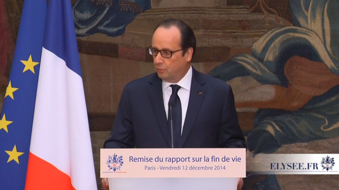François Hollande : Un débat sur la fin de vie au Parlement dès janvier 2015